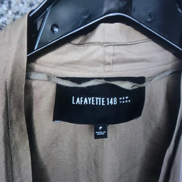 Lightweight Draped Brown Open-Front Jacket - Picture 6 of 8